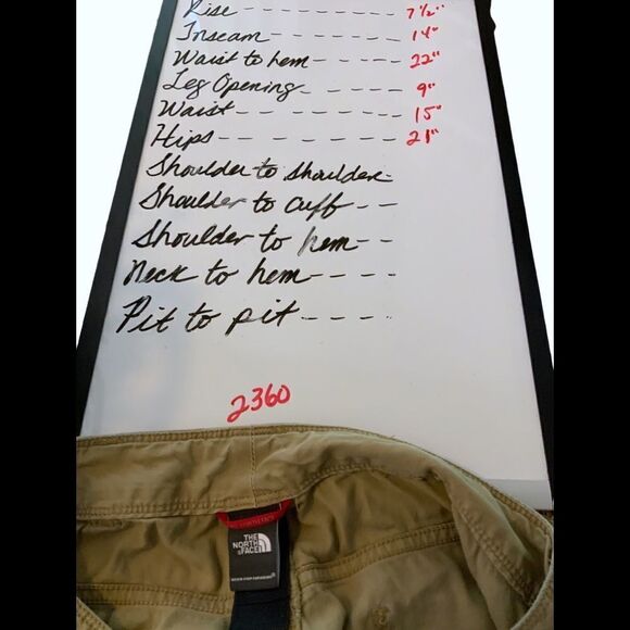 THE NORTH FACE khaki hiking Bermuda shorts size 4 - Picture 13 of 13